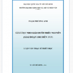 Luận văn triết học giáo dục Nho giáo dưới triều Nguyễn