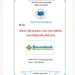 Luận văn thạc sĩ  phân tích tài chính ngân hàng thương mại CP Sacombank