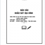 Báo cáo địa chất công trình 