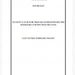 Xây dựng và sử dụng hệ thống bài tập bồi dưỡng học sinh giỏi hóa học ở trường trung học cơ sở 
