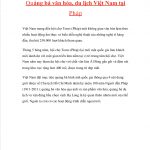  Chương trình quảng bá du lịch Việt Nam tại Pháp.