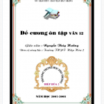 Đề cương ôn tập Ngữ văn 12