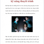 Phương pháp rèn luyện kỹ năng thuyết trình