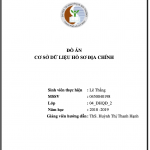 Đồ án CSDL hồ sơ địa chính hay và đầy đủ 