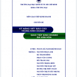 Kỹ năng viết báo cáo và giao tiếp trong kinh doanh đa văn hóa 