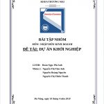 Báo cáo nhập môn kinh doanh (Dự án khởi nghiệp)