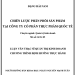 Chiến lược phân phối sản phẩm tại công ty thực phẩm quốc tế